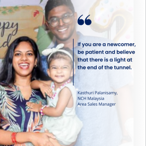 Kasthuri Palanisamy, NCH Malaysia Area Sales Manager, quote