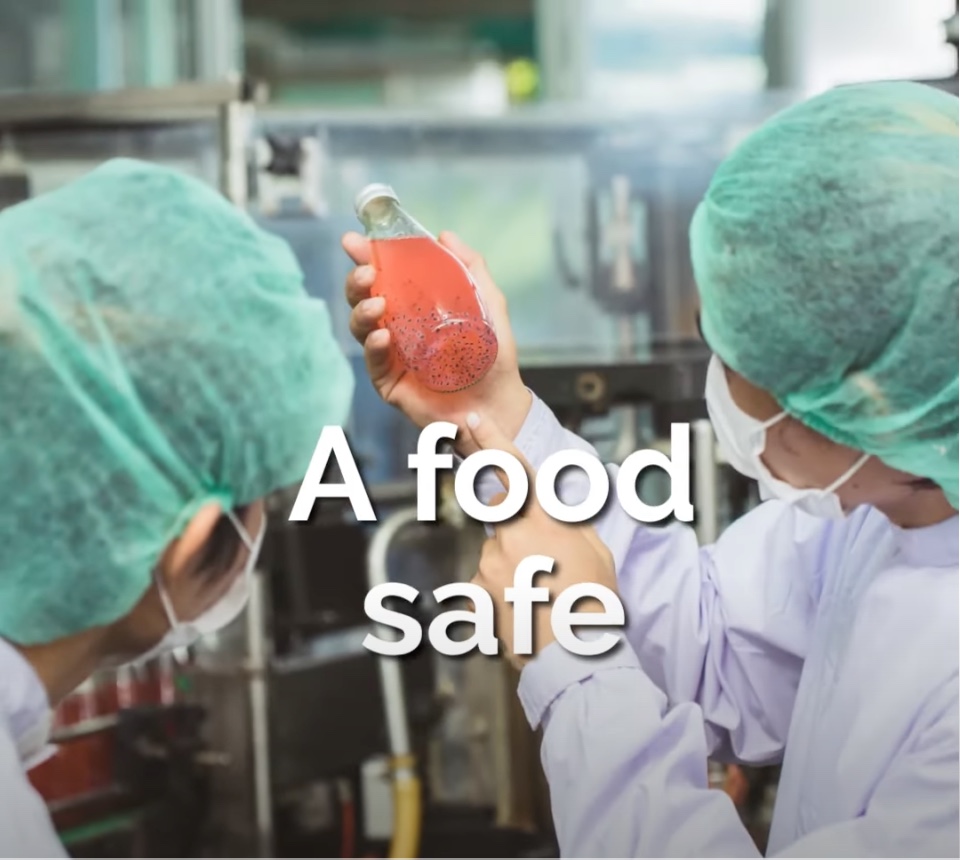 A food safe parts cleaner